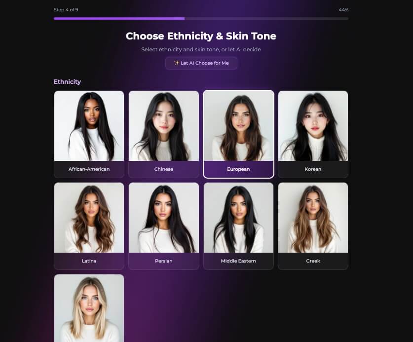 Secrets AI Character Creation